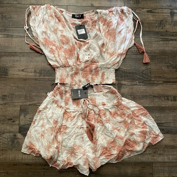 Blue B tie dye set size S NWT - Picture 1 of 3